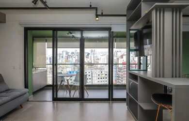 Imagem 3: Apartamento com 1 dormitório para locação em edifício icônico na Bela Vista - São Paulo/SP