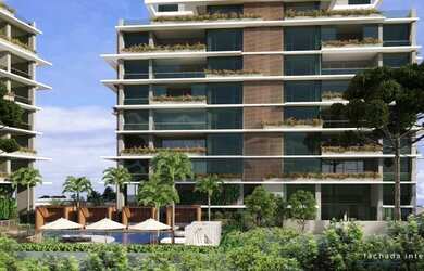 Imagem: O apartamento possui 5 Dormitórios, 5 Banheiros, 4 Vagas na