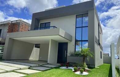 Imagem: A casa em condomínio possui 4 Dormitórios, 5 Banheiros, 5