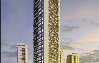 Imagem: O apartamento possui 1 Dormitório, 1 Banheiro, 1 Vaga na garagem