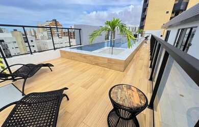 Imagem: O studio possui 1 Dormitório, 1 Banheiro, 1 Vaga na garagem