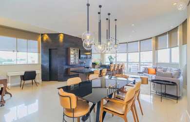 Imagem: O apartamento na cobertura possui 3 Dormitórios, 4 Banheiros