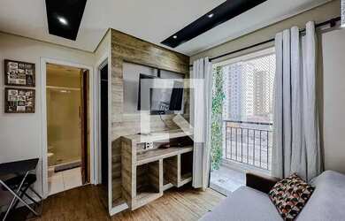 Imagem: O apartamento possui 1 Dormitório, 1 Banheiro, 32m² de Área