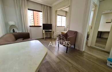 Imagem: O studio possui 1 Dormitório, 1 Banheiro, 1 Vaga na garagem