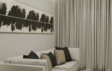 Imagem: O apartamento possui 2 Dormitórios, 1 Banheiro, 1 Vaga na garagem