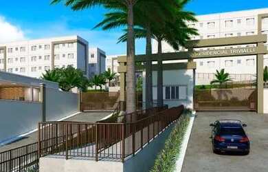 Imagem: O apartamento possui 2 Dormitórios, 1 Banheiro, 1 Vaga na garagem