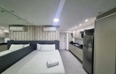 Imagem: O apartamento possui 1 Dormitório, 1 Banheiro, 28m² de Área