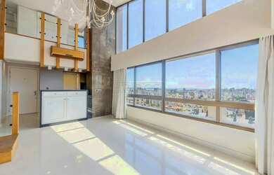 Imagem: O apartamento na cobertura possui 2 Dormitórios, 3 Banheiros