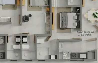 Imagem 3: Apartamento nos Bancários, 2 quartos