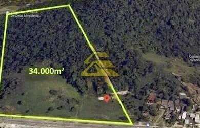 Imagem: O terreno possui 33.496m² de Área e está localizado em Guaratiba