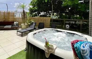 Imagem: O apartamento na cobertura possui 2 Dormitórios, 3 Banheiros