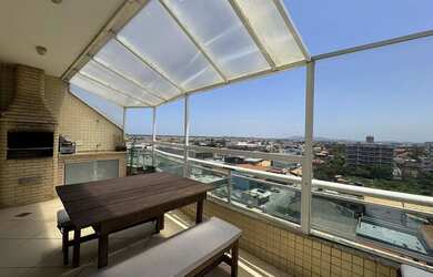 Imagem: O apartamento na cobertura possui 4 Dormitórios, 5 Banheiros