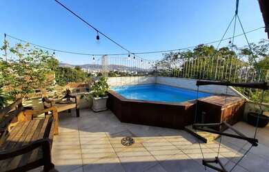 Imagem: O apartamento na cobertura possui 3 Dormitórios, 2 Banheiros