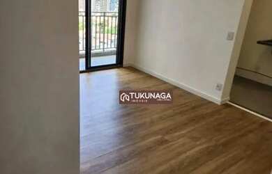 Imagem: O apartamento possui 1 Dormitório, 1 Banheiro, 1 Vaga na garagem