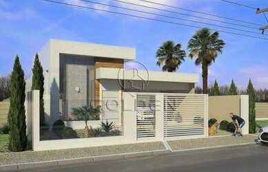 Imagem: A casa possui 3 Dormitórios, 2 Banheiros, 2 Vagas na garagem