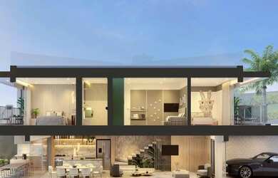 Imagem: A casa possui 3 Dormitórios, 4 Banheiros, 3 Vagas na garagem