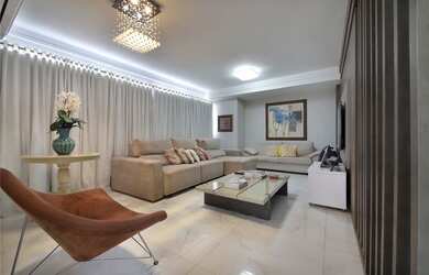 Imagem: O apartamento na cobertura possui 4 Dormitórios, 5 Banheiros