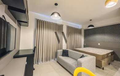 Imagem: O studio possui 1 Dormitório, 1 Banheiro, 1 Vaga na garagem