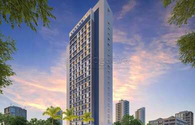 Imagem: O apartamento possui 1 Dormitório, 1 Banheiro, 1 Vaga na garagem