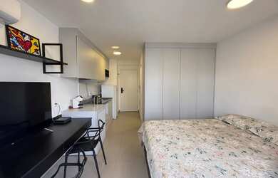 Imagem: O studio para alugar possui 1 Dormitório, 1 Banheiro, 26m²
