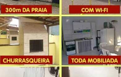 Imagem: A casa possui 2 Dormitórios, Acomodam 6 pessoas, 2 Vagas na