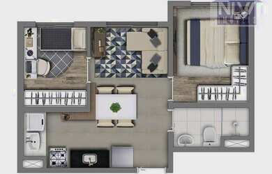 Imagem 4: Apartamento à venda, 24 m² por R$ 212.000,00 - Sacomã - São Paulo/SP