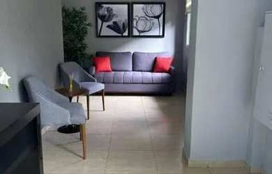 Imagem: O apartamento possui 2 Dormitórios, 1 Banheiro, 1 Vaga na garagem