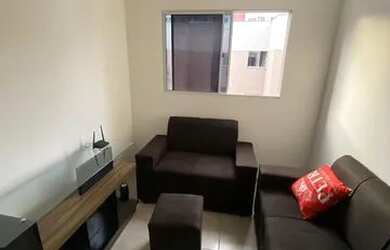 Imagem: O apartamento possui 2 Dormitórios, 1 Banheiro, 1 Vaga na garagem