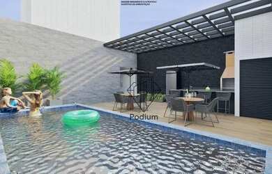 Imagem: O apartamento possui 2 Dormitórios, 1 Banheiro, 1 Vaga na garagem