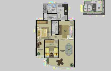 Imagem 6: Maravilhoso A partamento com uma vista linda bem localizado na Praia do...