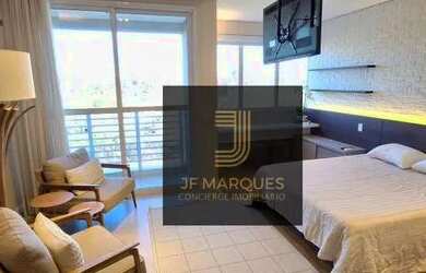 Imagem: O apartamento possui 1 Dormitório, 1 Banheiro, 1 Vaga na garagem