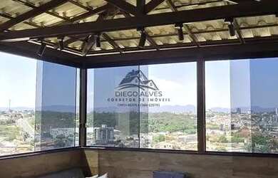 Imagem: O apartamento na cobertura possui 3 Dormitórios, 2 Banheiros