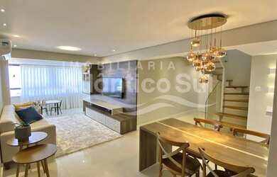 Imagem: O apartamento na cobertura possui 3 Dormitórios, 4 Banheiros