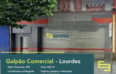 Imagem: O depósito possui 360m² de Área e está localizado em Lourdes