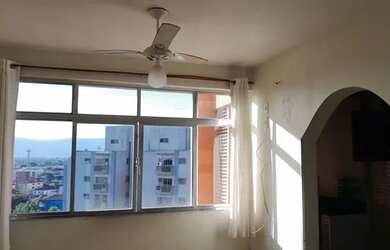 Imagem 3: Apto.Sala living. De frente. Praia da Biquinha. S. Vicente