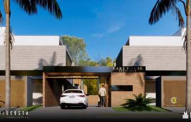 Imagem: A casa em condomínio possui 3 Dormitórios, 4 Banheiros, 2