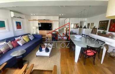 Imagem: O apartamento na cobertura possui 4 Dormitórios, 5 Banheiros