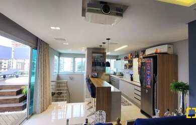 Imagem: O apartamento na cobertura possui 2 Dormitórios, 4 Banheiros