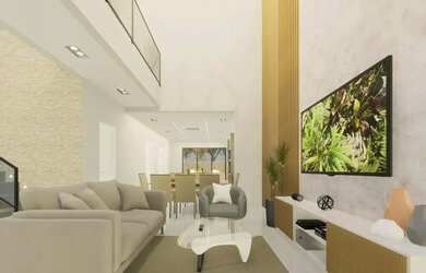 Imagem 4: 1. Mansão Duplex de Alto Luxo no Condomínio Mosaico 4 Suítes Piscina...