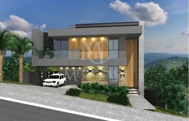 Imagem: A casa em condomínio possui 4 Dormitórios, 4 Banheiros, 2