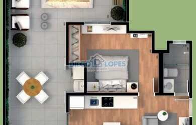 Imagem 16: Garden em Curitiba. 61m² de Área, 1 Vaga na garageme1 Dormitório