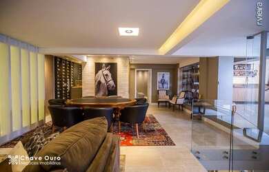 Imagem: O apartamento na cobertura possui 4 Dormitórios, 5 Banheiros