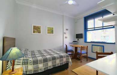 Imagem: O apartamento possui 1 Dormitório, 1 Banheiro, 30m² de Área