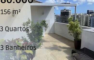 Imagem: O apartamento na cobertura possui 3 Dormitórios, 3 Banheiros