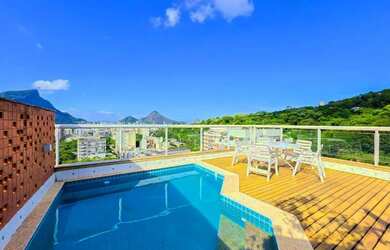 Imagem: O apartamento na cobertura possui 5 Dormitórios, 5 Banheiros