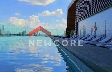 Imagem: O apartamento na cobertura possui 3 Dormitórios, 5 Banheiros