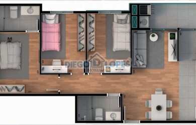 Imagem 13: Garden em Curitiba. 61m² de Área, 1 Vaga na garageme1 Dormitório