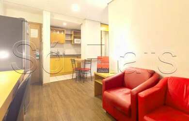 Imagem: O studio possui 1 Dormitório, 1 Banheiro, 1 Vaga na garagem