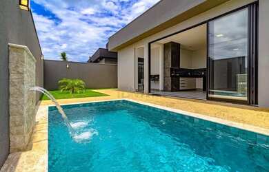 Imagem: A casa em condomínio possui 3 Dormitórios, 5 Banheiros, 4