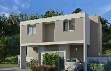 Imagem: A casa possui 3 Dormitórios, 2 Banheiros, 2 Vagas na garagem